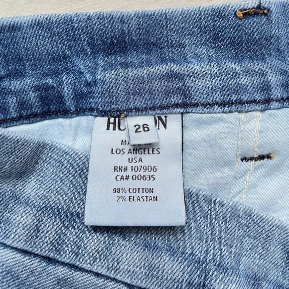Hudson jeans, Jamie Slim Chino style, frayed hem, size 26, made is USA - Picture 5 of 7